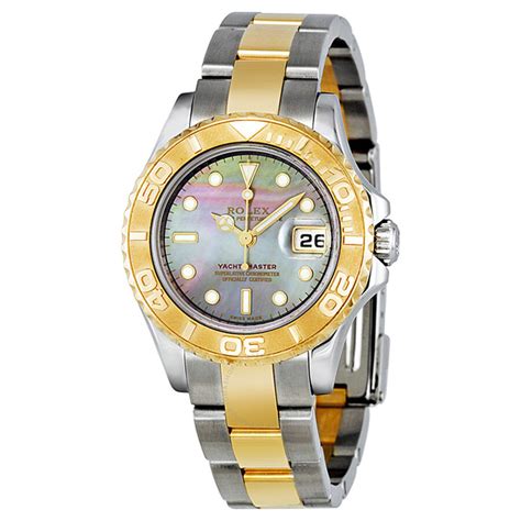 rolex yachtmaster black mother of pearl dial